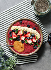 Wall Mural - Acai bowl filled with good antioxidants