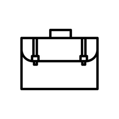 Wall Mural - Briefcase vector icon