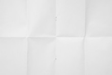 White Sheet Of Paper Folded Texture