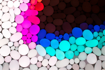 Wall Mural - multicolored background with pattern based on circular structures. bright background with circular s