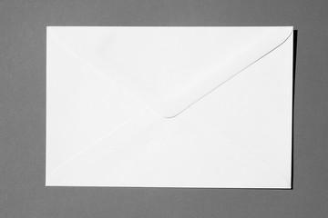 Wall Mural - envelope on gray background