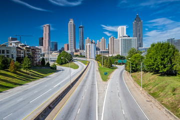 Wall Mural - Skyline of Atlanta from Jackson Street Bridge