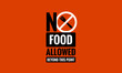 No Outside Food Allowed Beyond This Point Sign 