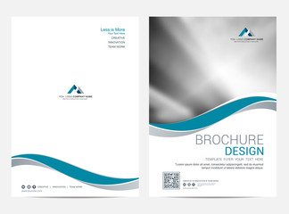 Wall Mural - brochure template flyer design vector background