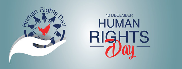 Wall Mural - Human rights day freedom concept