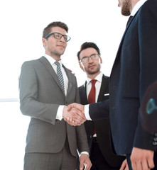 Wall Mural - two businessmen shaking hands