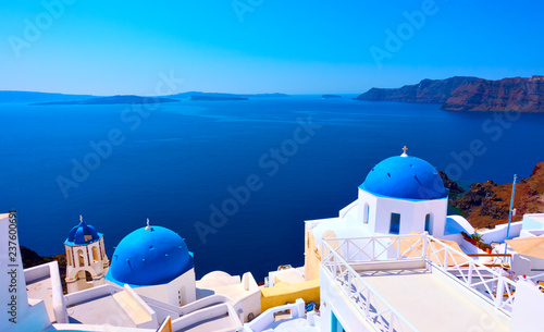 Valokuvatapetti Oia village in Santorini island