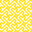 Seamless geometric pattern. Vector linear yellow pattern with swastika.