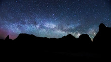 Milky Way Rising Over Badlands National Park