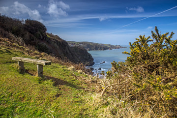  A welcome bench on the Hangman Hills in Devon