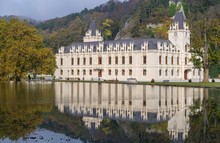 Herrnstein Castle With Pond, Hernstein, Lower Austria, Austria, Europe