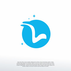 Initial Letter L Swoosh Orbit Logo Designs Vector, L Initial Logo for kids logo template, Logo symbol icon