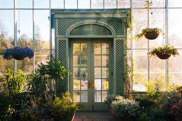 Greenhouse at Wave Hill Public Gardens in The Bronx, New York City