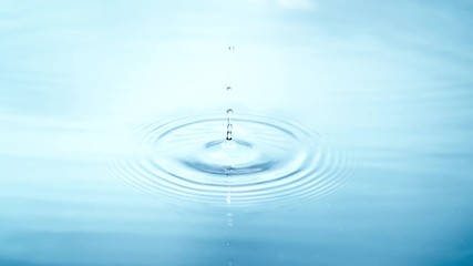 Poster - Super slow motion of splashing water drops, filmed on high speed cinema camera