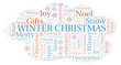 © sharafmaksumov - Winter Christmas word cloud.