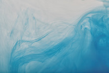 Abstract Background With Blue Swirls Of Paint