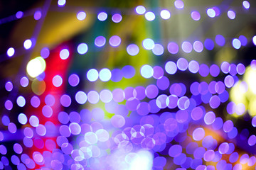 Abstract bokeh light with blurred background