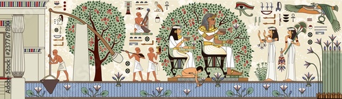 Dekoracja na wymiar  hieroglif-egipski-i-symbol-kultura-starozytna-spiewac-i-symbol-faraon-tlo-historyczne