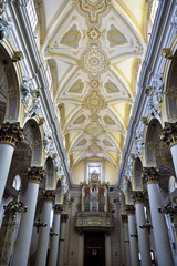 Wall Mural - interior of the San Giovanni Battista cathedral built in 1694 in late Baroque style Ragusa Italy 