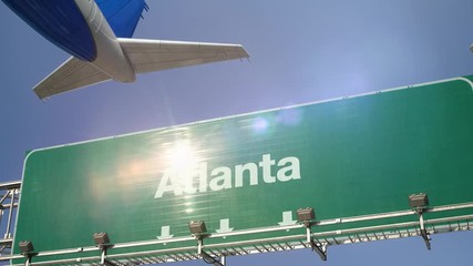 Wall Mural - Airplane Take off Atlanta