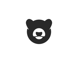 Sticker - Bear logo vector