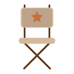 Canvas Print - Cinema directors chair