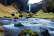Hidden Waterfall in Iceland and its Waterstream