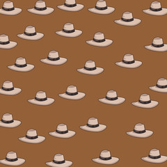 Sticker - Women hat background