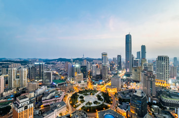 Poster - City Scenery of Zhongshan Square in Dalian, Liaoning Province, China