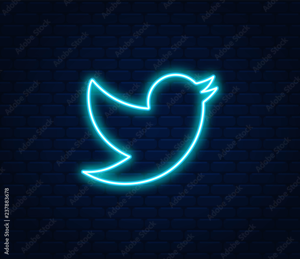 Bird twitter background. Bird twitter vector. Bird twitter icon - obrazy, fototapety, plakaty 