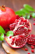 Ripe Red Pomegranates