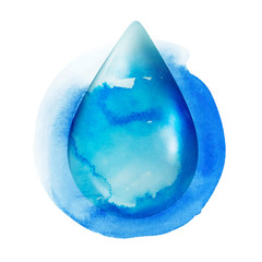 Poster - Clear blue drop