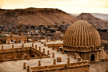 Wall Mural - Beautiful Mardin old city landscape from Zinciriye Madrasah.Mardin is a historical city in Southeastern Anatolia, Turkey.