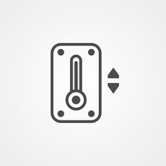 Thermometer vector icon sign symbol