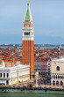St Mark's Campanile at Piazza San Marco in Venice, Italy