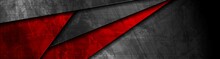 Red And Black Grunge Material Banner Design