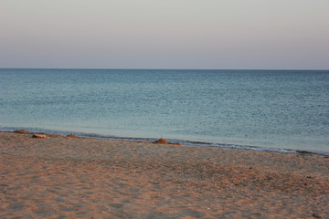 sunset on the beach