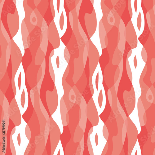 tropical coral color wavy a...