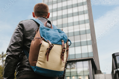 guy with big backpack