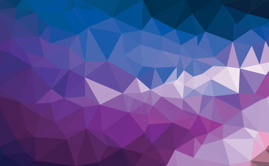 Sticker - Low Poly abstract background with colorful triangular polygons with a brilliant