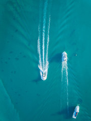 Two boats passing