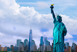 Fototapeta Nowy Jork - skyline cityscape, Landmarks of New York City, USA
