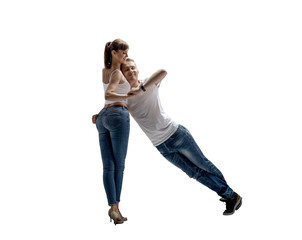 Wall Mural - couple dancing social danse