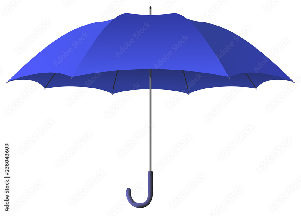 umbrella blue - obrazy, fototapety, plakaty 