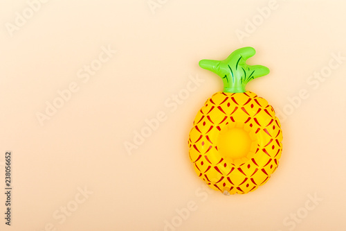 Cuadros en Lienzo Inflatable cup holder on an orange background with copy space