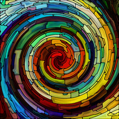 Wall Mural - Vision of Spiral Color