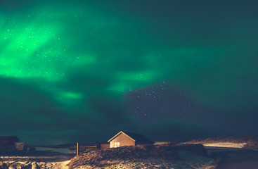 Wall Mural - aurora borealis, iceland