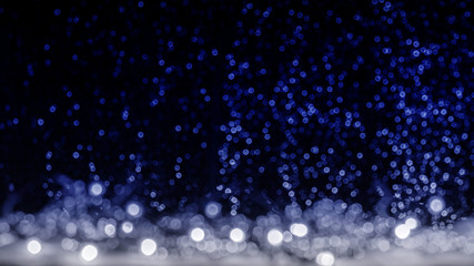 New Year or Christmas background with beautifully blurred bokeh