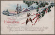 © hodagmedia - Christmas holiday vintage card birds on bayberry branch