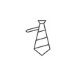 © A Oleksii - Necktie Related Vector Line Icon. Isolated on White Background. Editable Stroke.